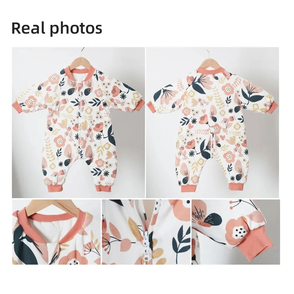 Baby Winter Sleeping Bag 1-4 Years – Warm Toddler Sleep Sack with Feet, Cute Girls' Growth Blanket & Cozy Sleepwear
