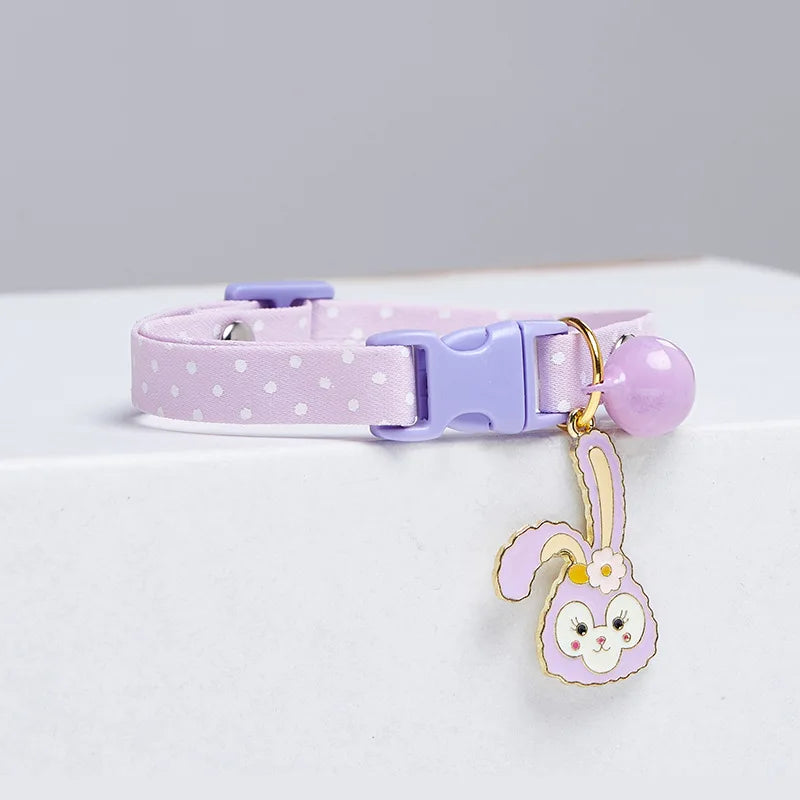 Cute Avocado Cat Collar – Adjustable Plaid Pet Collar with Bell & Candy Avocado Pendant, Cartoon Necklace for Cats & Small Dogs