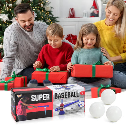 Kids Automatic Baseball Launcher Toy – Interactive Batting Practice Pitching Machine Set for Outdoor Parent-Child Play Gift