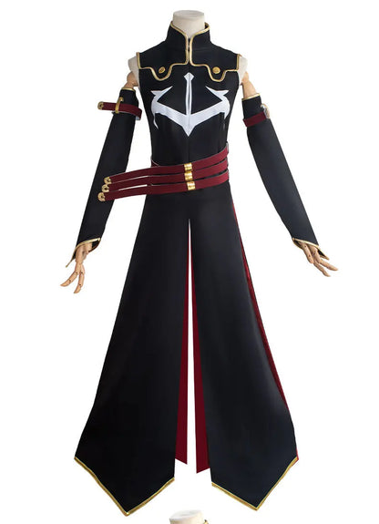 Code Geass C.C. Cosplay Costume – Black Dress Uniform Set (Lelouch of the Rebellion Anime Outfit for Halloween Party, Women/Girls, iCoser Props Set)