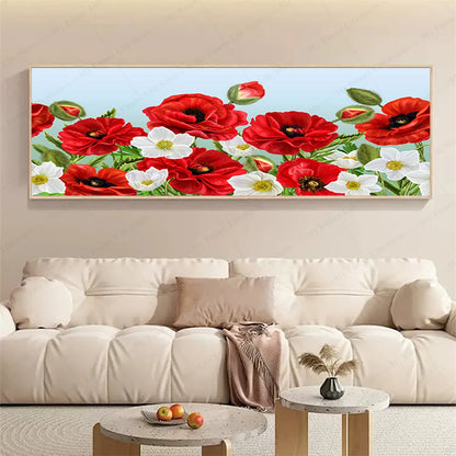 3D Landscape Canvas Wall Art – Mountain Lake Forest Scenery Painting Poster for Living Room, Bedroom & Home Decor