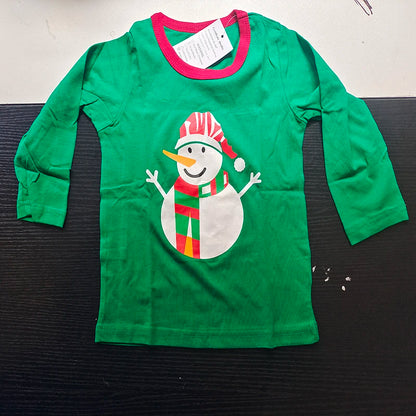 Little Maven Kids' Cotton Clothing Set – Boys & Girls Christmas T-Shirt Top & Pants Outfit for Autumn & Winter, 2-Piece Children's Clothes