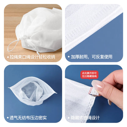 10PCS Shoe Storage Bags – Portable Non-Woven Closet Organizer with Waterproof Design, Travel Shoe & Clothing Storage Pouches