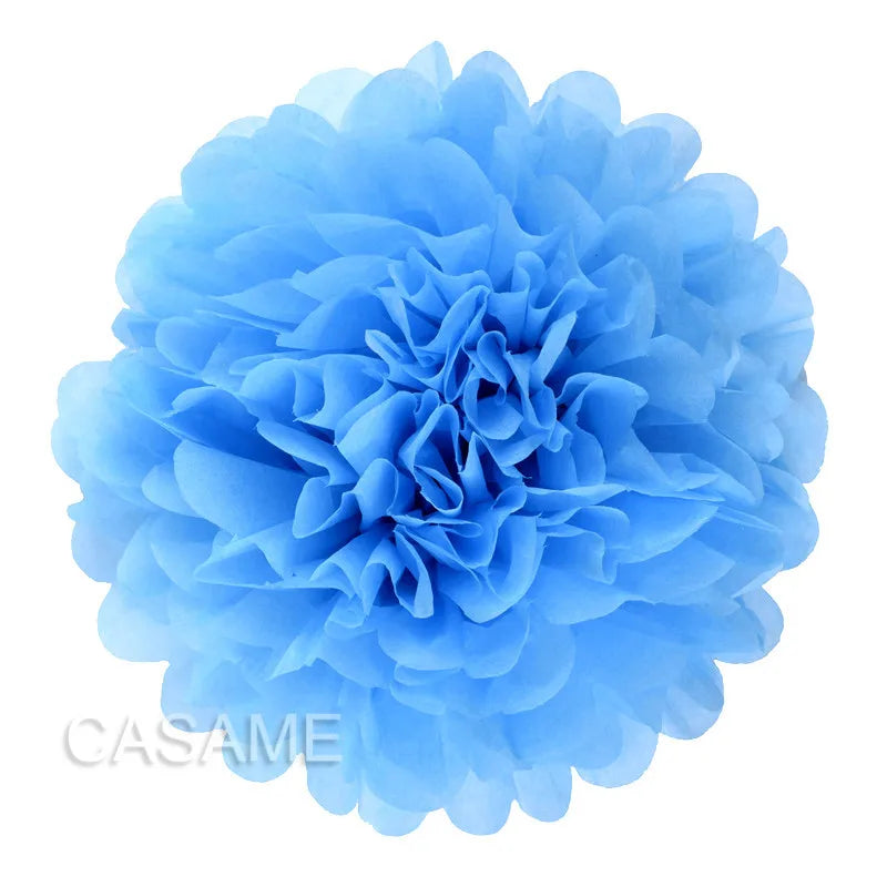 5PCS Tissue Paper Pom Poms – 4–12 Inch Paper Flower Balls for Weddings, Birthdays & Party Decorations