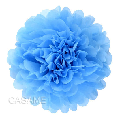 5PCS Tissue Paper Pom Poms – 4–12 Inch Paper Flower Balls for Weddings, Birthdays & Party Decorations