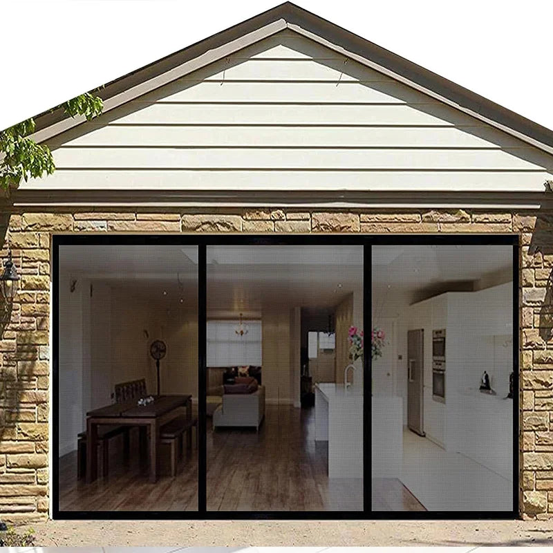 Magnetic Door Screen Mesh with Automatic Closure – Custom Size Mosquito & Insect Proof Door Curtain