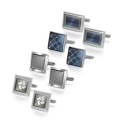 Luxury Copper Cufflinks for Men – Round & Square Shirt Cuff Links for Wedding, Business & Formal Wear | Men's Fashion Accessories Gift