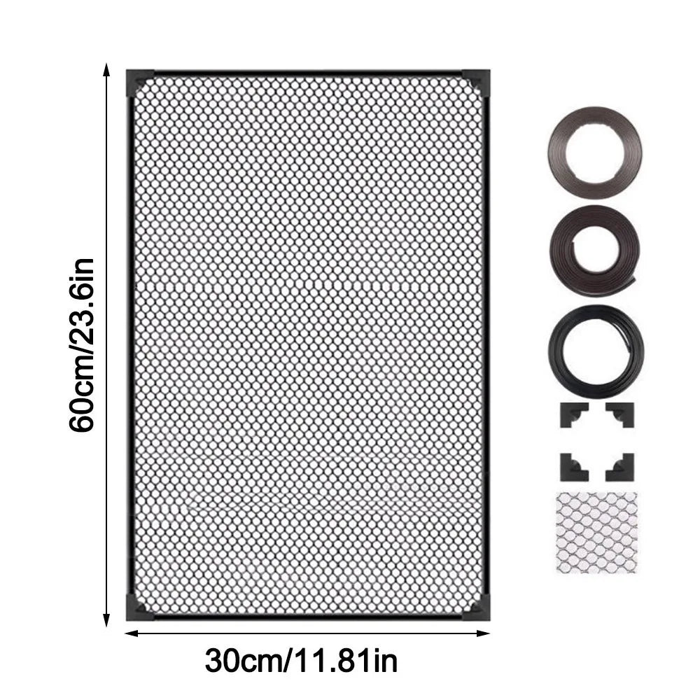 Magnetic Fish Tank Lid Cover – Sturdy DIY Mesh Aquarium Cover with Easy Installation for Fish & Turtle Tanks, Protective Net Lid