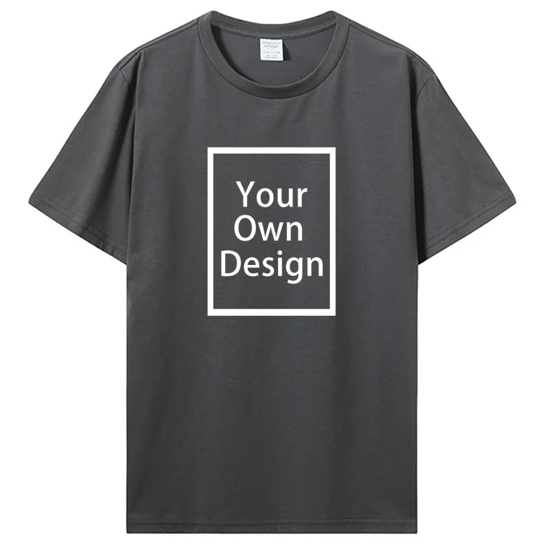 Camiseta de Algodón Personalizada – Camiseta de Verano de Manga Corta para Hombre | Foto, Logotipo y Diseño Personalizado Impreso DIY Ropa Casual