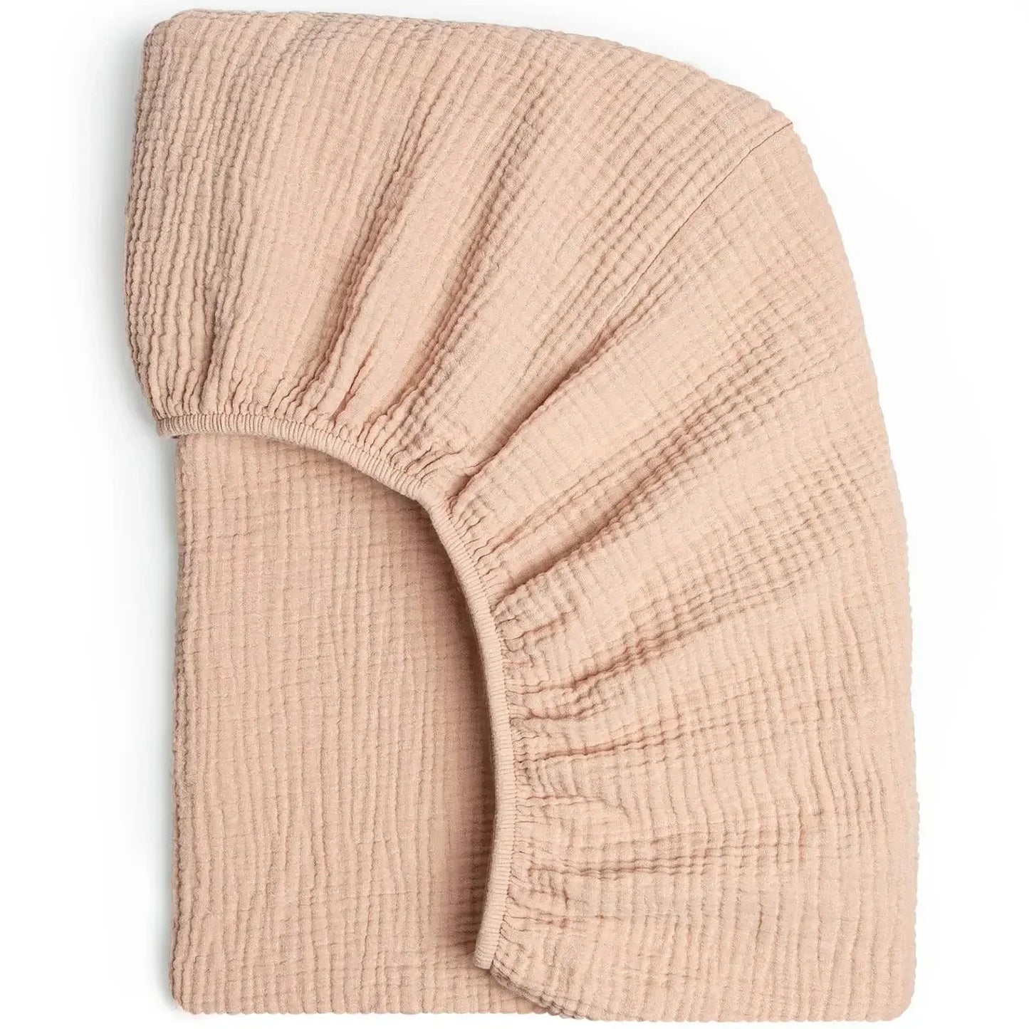 Sábana de cuna de algodón muselina suave y transpirable para bebé – Sábana ajustable universal para cunas de recién nacidos, moisés y camas infantiles