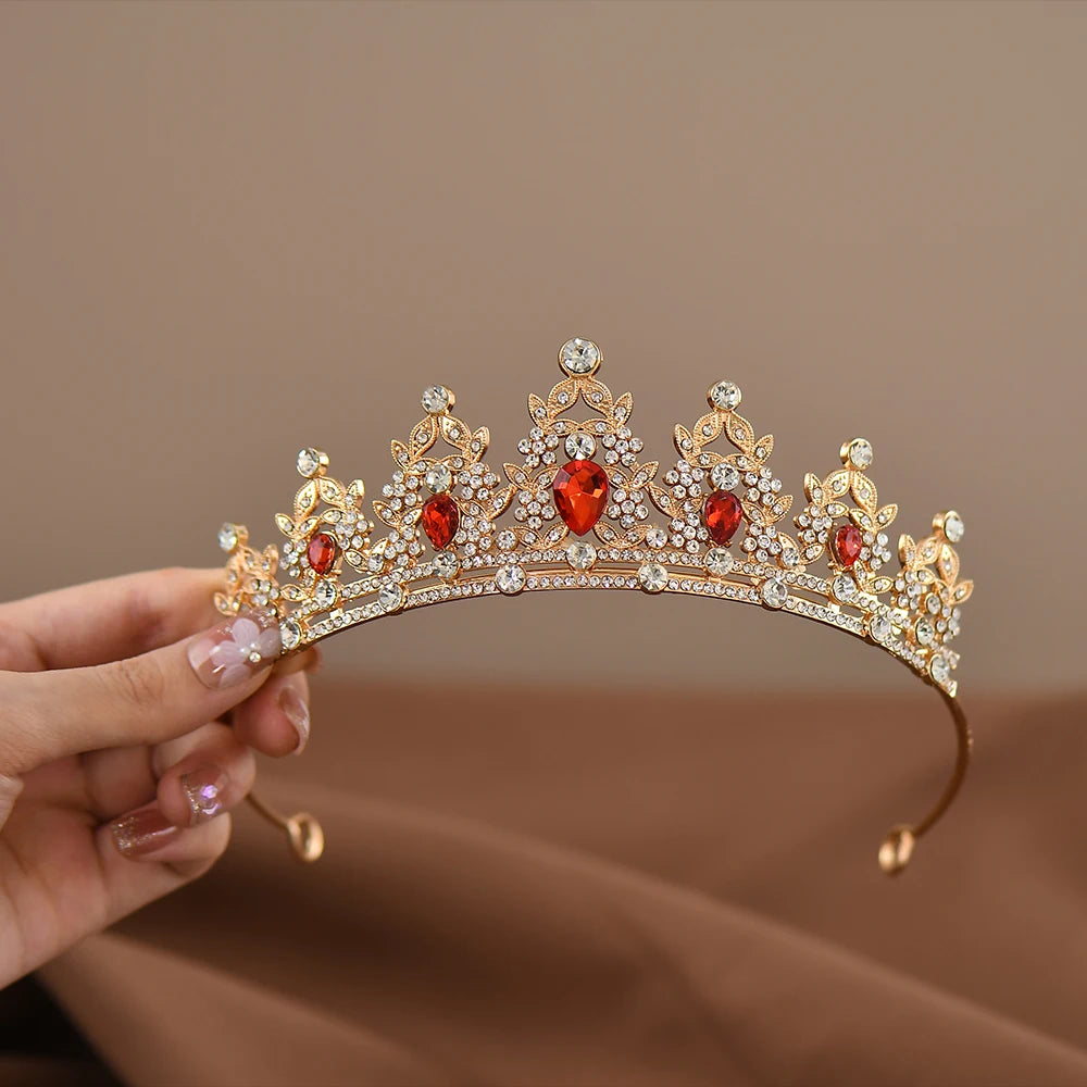 Princess Crystal Tiara Crown for Girls – Elegant Birthday, Dance & Party Hair Accessory