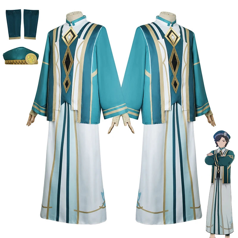 Genshin Impact Akademiya Cosplay Uniform – Sumeru Library Costume (Men & Women)