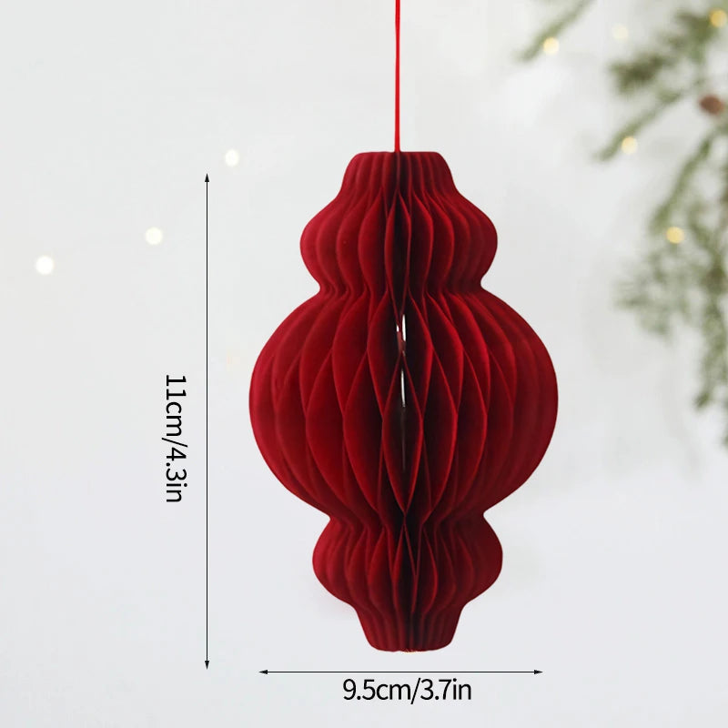 Chinese New Year 3D Hanging Ball Ornaments – Festive New Year Pendant Decorations for Wedding, Party, Tree & Home Decor