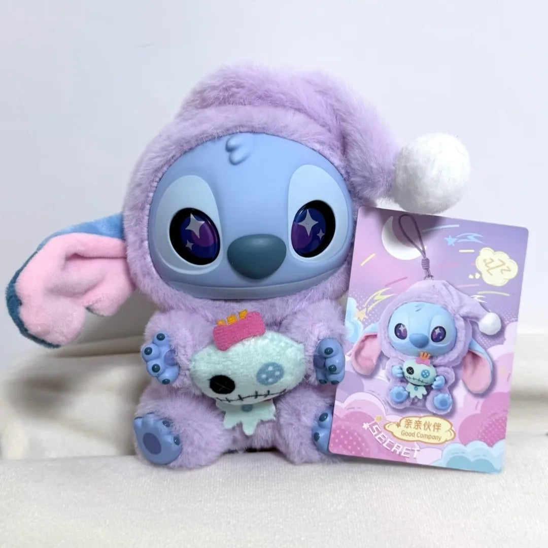 Stitch “Eat Something Before Sleep” Series Blind Box Plush Doll Pendant – Cute Ornament Mystery Box Surprise Toy Gift