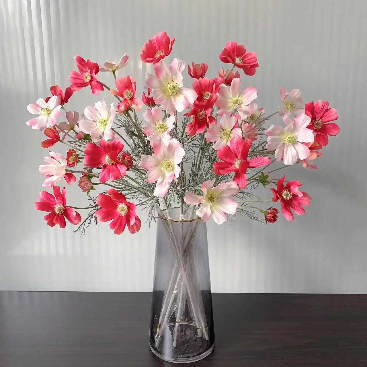 1 Gerbe de 60cm de Fleurs Artificielles Camomille Marguerite – Fausse Fleur en Soie Blanche pour Décoration de Mariage, Décoration de Table, Arrangements de Fête & Bouquets DIY