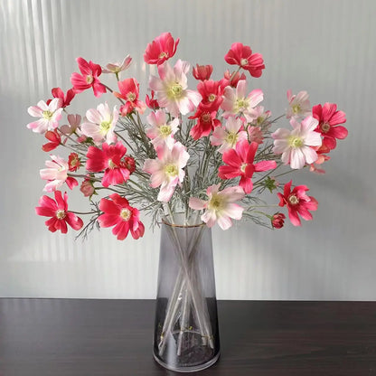 1 Gerbe de 60cm de Fleurs Artificielles Camomille Marguerite – Fausse Fleur en Soie Blanche pour Décoration de Mariage, Décoration de Table, Arrangements de Fête & Bouquets DIY