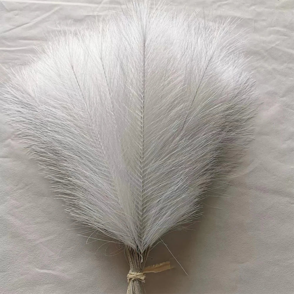 5/10/20pcs Herbe de la Pampa Artificielle – Fleurs de roseau synthétiques moelleuses style bohème pour la décoration de mariage, les arrangements de fête, la décoration intérieure et la conception florale DIY (42cm)