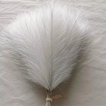 5/10/20pcs Herbe de la Pampa Artificielle – Fleurs de roseau synthétiques moelleuses style bohème pour la décoration de mariage, les arrangements de fête, la décoration intérieure et la conception florale DIY (42cm)