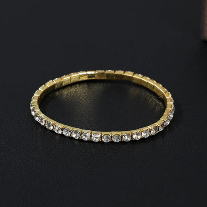 Women’s Fashion Four Leaf Grass Gold Color Adjustable Bracelet Korean Style Wedding Party Jewelry