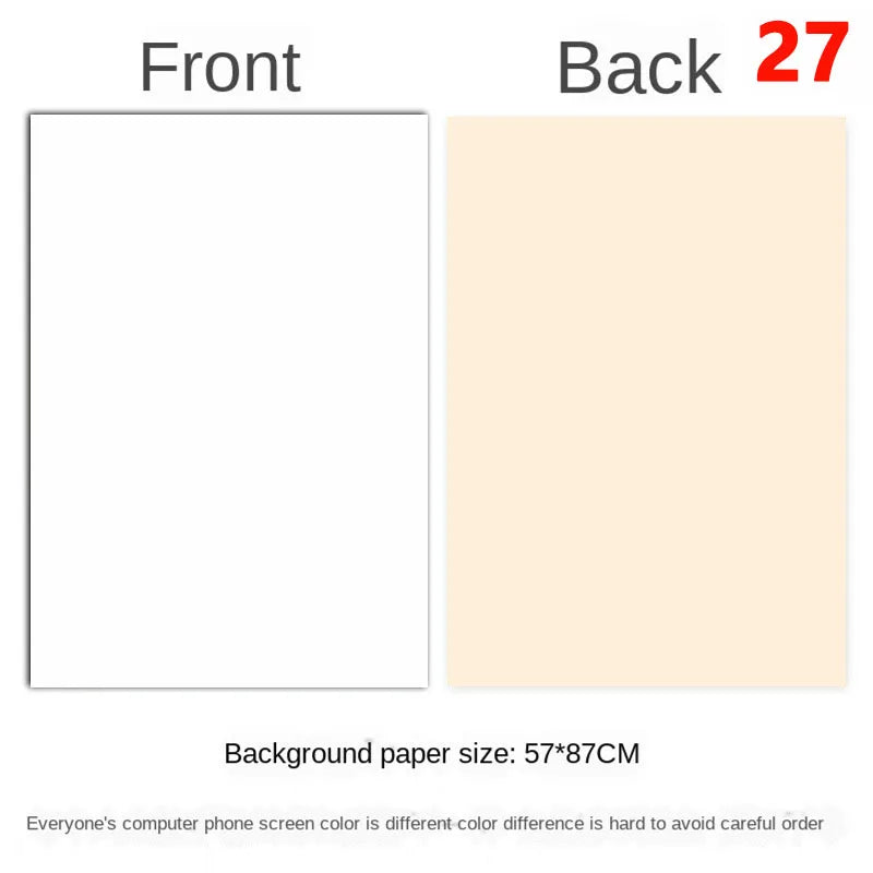 Tablero de fondo fotográfico de doble cara 57 × 87 cm – Fondo de color liso para fotografía de producto y recién nacido