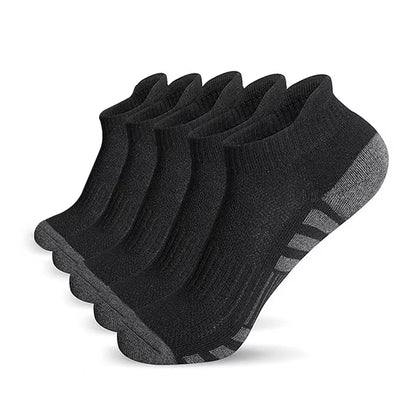 Athletic Ankle Running Socks – Breathable Cushioned Low Cut Sports Socks for Men & Women (1–5 Pairs)