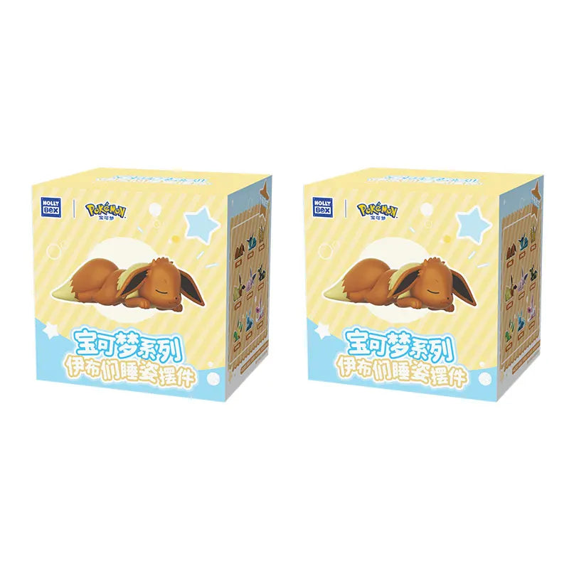 Original Pokémon Eevee Sleeping Position Series Blind Box – Sylveon, Umbreon, Flareon, Jolteon Desktop Decoration Model Gift