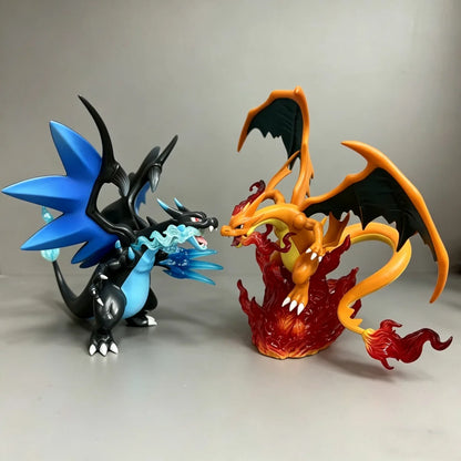 Mega Charizard X Pokémon Action Figure – PVC Collectible Display Statue for Anime Fans, Desk Décor & Gift Collection
