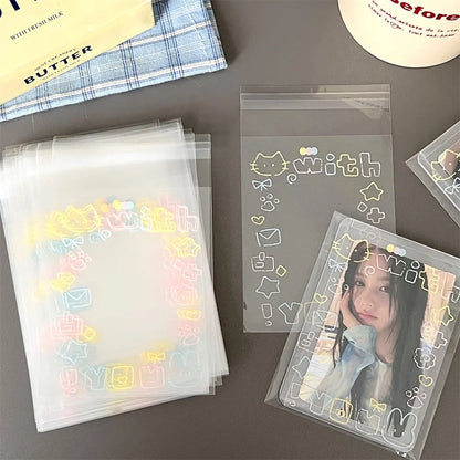 Bolsas OPP Autoadhesivas Graffiti Kitten – Bolsas de Embalaje Bonitas para Tarjetas, Regalos y Artículos Pequeños
