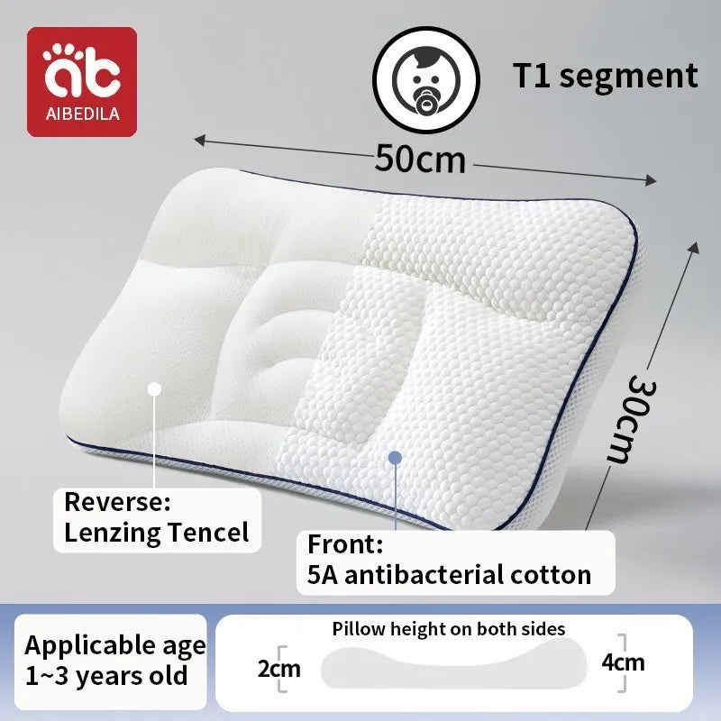 AIBEDILA Almohada ortopédica para cuello de bebé – Suave almohada de viaje para la cabeza del recién nacido para bebés, guardería y ropa de cama
