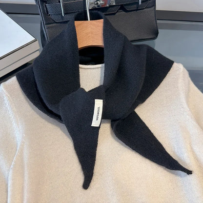 100% Wool Winter Scarf for Women Long Warm Cashmere Feel Shawl Wrap Solid Pashmina Hijab Head Scarf