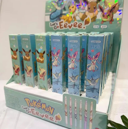 1/5/10PCS Pokémon Eeveelution Blind Box Gel Pens – Cute Anime School Stationery Black Ink Signature Pens