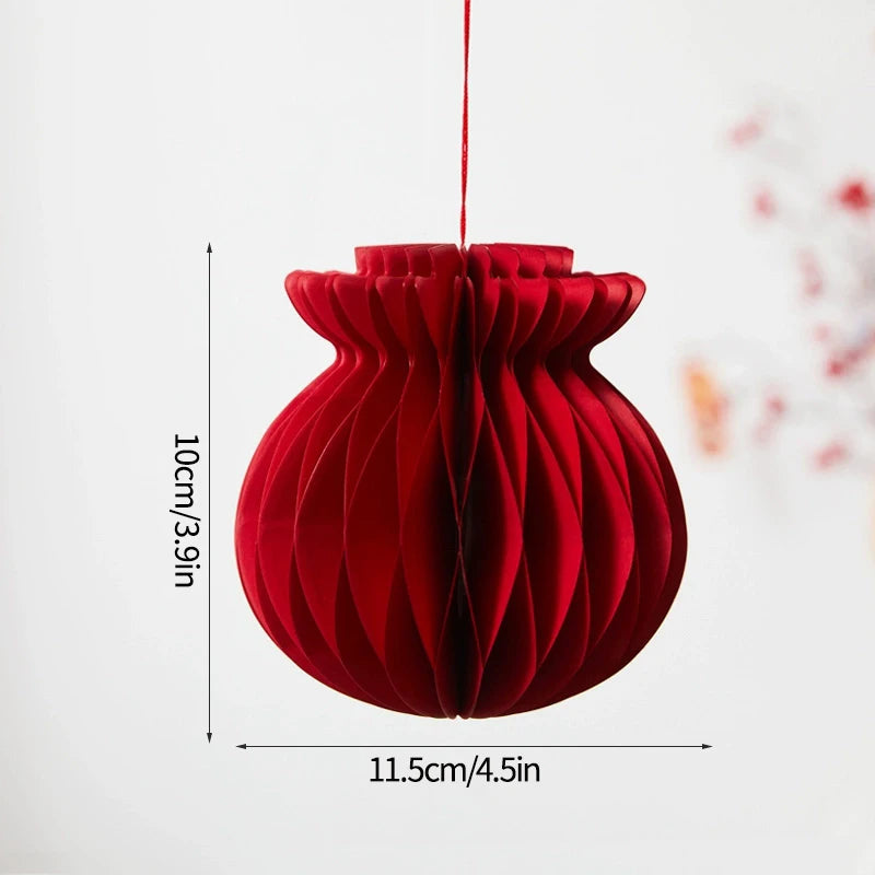 Chinese New Year 3D Hanging Ball Ornaments – Festive New Year Pendant Decorations for Wedding, Party, Tree & Home Decor