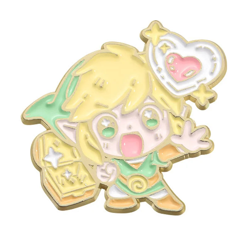 Anime Game Enamel Pins – Metal Lapel Brooch Set for Backpack, Costume & Cosplay Accessories Gift