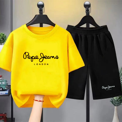 Kids 2-Piece T-Shirt & Shorts Set Casual Summer Outfit for Boys & Girls 3–12 Years