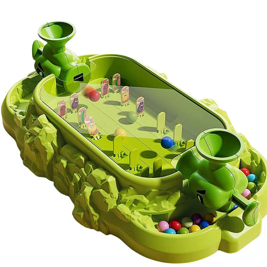 Juego de mesa de pinball de verduras para niños – Juguete interactivo de batalla para padres e hijos de dos jugadores, regalo de Navidad