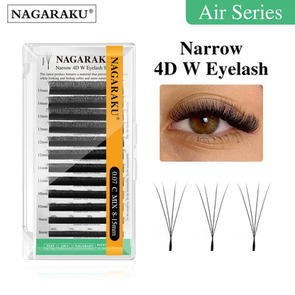 NAGARAKU V Shape Premade Eyelash Extensions – 2D/3D/4D/5D W Volume Fans for Natural Soft Fluffy Volume Lash Look