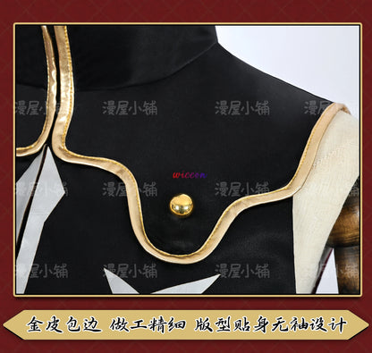 Code Geass C.C. Cosplay Costume – Black Queen Witch Uniform with Wig (Halloween Party Dress)
