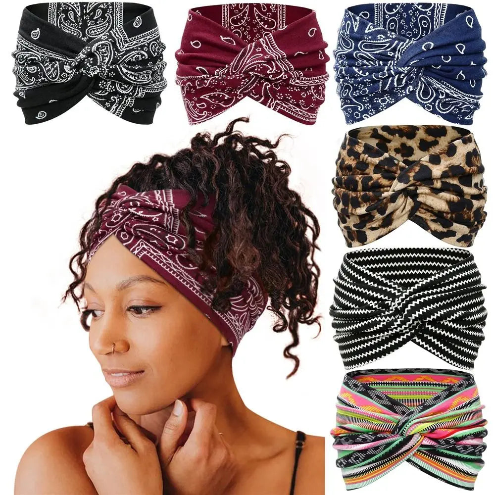 Extra Large Twisted Headband – Thick Wide Turban Hair Wrap for Women | Workout Yoga Fashion Hair Accessories