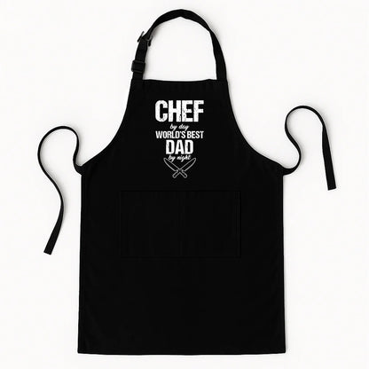 Best Dad Ever Apron – Father’s Day Cooking Gift for Daddy with Pockets, Kitchen Chef Apron AP-002