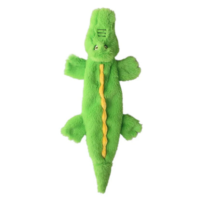 Funny Stuffingless Dog Toy – Durable Plush Squeaky Chew Toy with Crinkle Sound for Interactive Play & Boredom Relief