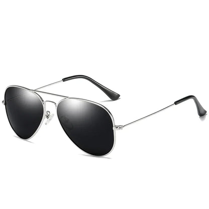Kids' Polarized Pilot Sunglasses – Classic Metal Frame Children's Eyewear with UV400 Protection for Girls & Outdoor Activities