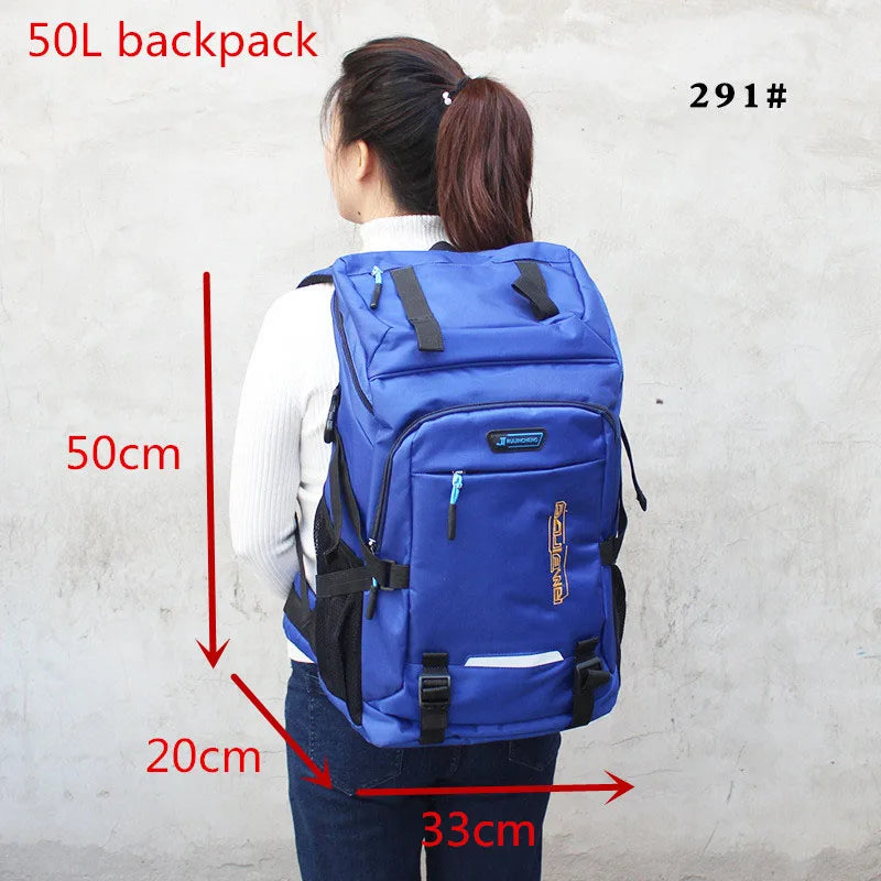 50L/80L Outdoor Hiking Backpack – Large-Capacity Travel Rucksack for Men & Women, Camping, Climbing, Trekking & Sports Adventure Bag