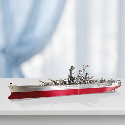 Piececool Kit de Modelo de Acorazado de Metal 3D – HMS Hood y Richelieu, Rompecabezas de Ensamblaje, Juguete Educativo para Adolescentes y Coleccionistas