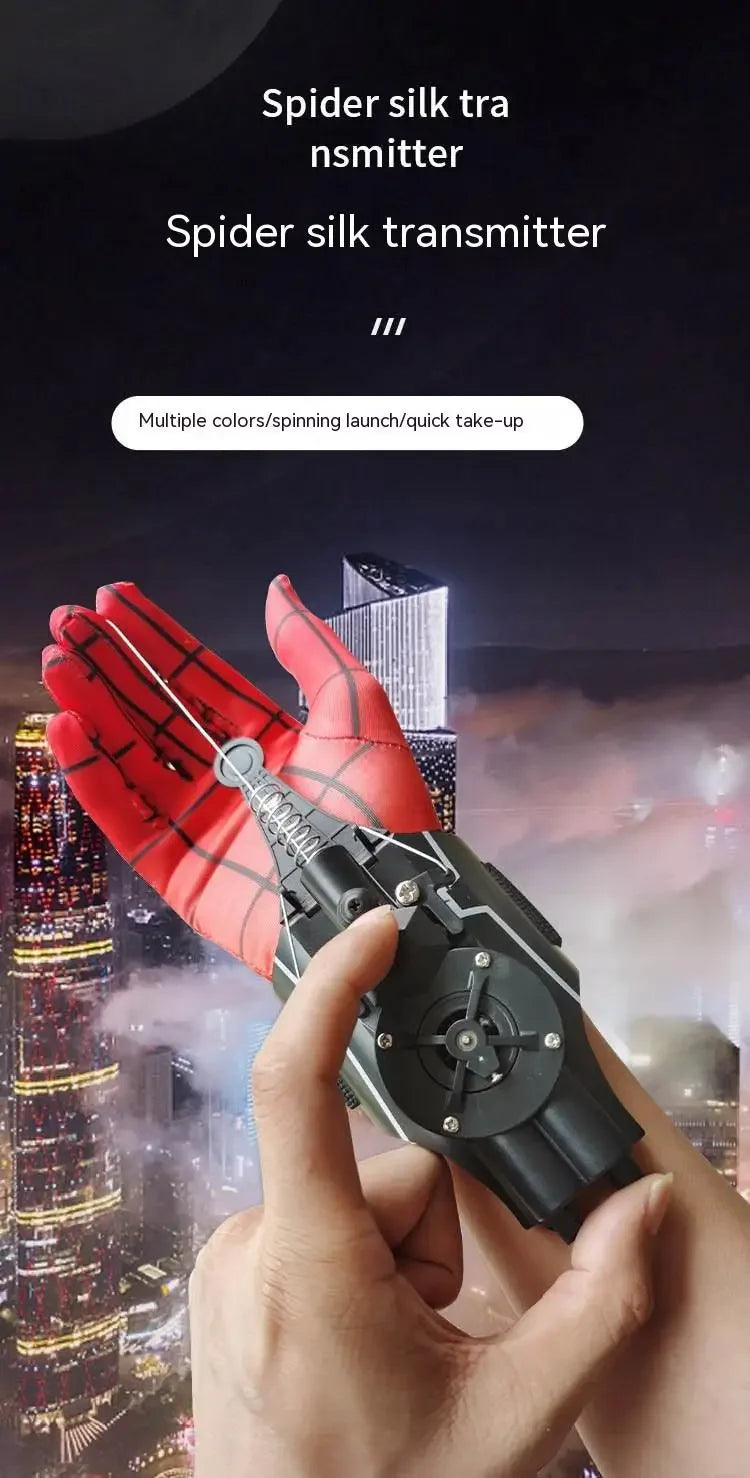 Lanzador de Telarañas Automático – Juguete de Cosplay de Superhéroe con Cuerda y Dispositivo de Muñeca