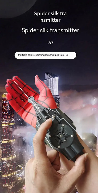 Lanzador de Telarañas Automático – Juguete de Cosplay de Superhéroe con Cuerda y Dispositivo de Muñeca