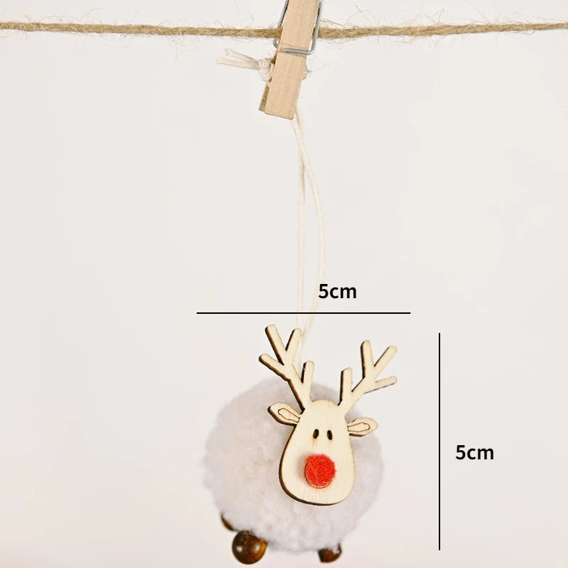 Red Star Christmas Tree Ornament – DIY Hanging Pendant Decoration for Xmas, New Year Party, Home Decor & Holiday Gifts
