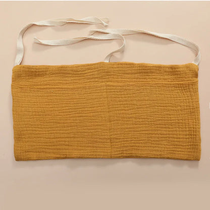 Organizador Colgante para Cuna de Bebé – Cesta de Almacenamiento para Mesita de Noche con 2 Bolsillos para Pañales, Juguetes, Ropa y Artículos Esenciales para Bebés