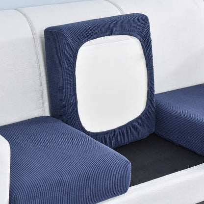 Polar Fleece Sofa Seat Cushion Cover – Stretch Furniture Protector for Pets, Kids & Living Room