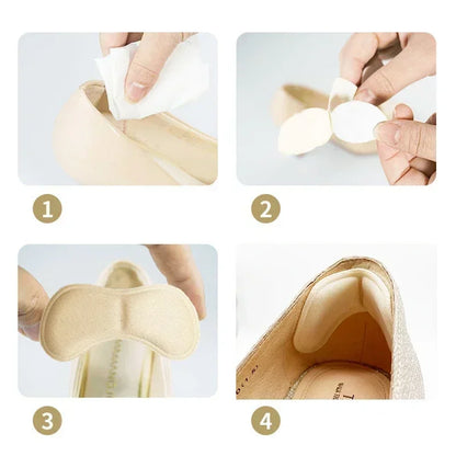 12PCS Heel Cushion Pads – Adhesive Anti-Wear Heel Protector Inserts for Shoes, Soft Foot Care Insoles for Comfort & Protection