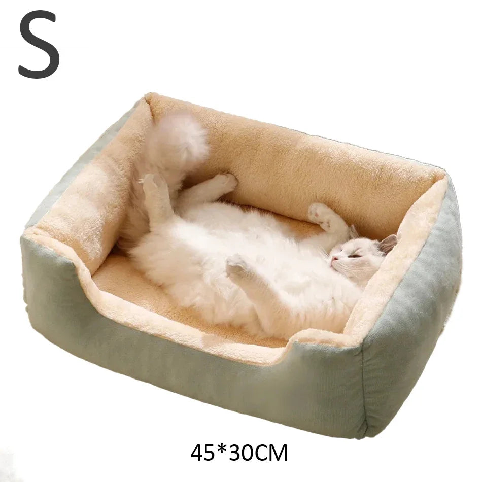 Cama para gatos, casita cómoda para mascotas, cesta suave y cojín para gatos y perros pequeños, cama cómoda para dormir gatitos, accesorios para mascotas
